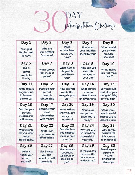 Start with this 8-week <b>Law Of Attraction</b> plan to outline your goals and exercise you will be doing. . 21 day manifestation challenge pdf
